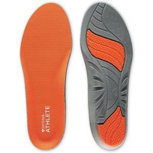 Sof Sole Insoles Men's ATHLETE Performance Full-Length Gel Shoe Insert (7-8.5, Orange)
