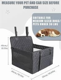 Homsunyi M/L Dog Car Seat Cover with Dog Bed Mat for Back Seat Half - Single Seat Travel Hammock Extender, Waterproof Hard Bottom for Medium & Large Dogs, Car SUV Truck Vehicle