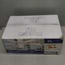 Ceiling Fans with Lights, 52 Inch Low Profile Ceiling Fan with Light and Remote Control, Flush Mount, DC Reversible Motor, Noiseless, White 6 Speeds Ceiling Fan for Bedroom