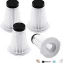 K3000 HEPA Vacuum Filter Replacement for Kenmore Vacuum, Compatible with Models 10438 DS4015 DS4020 DS4030 DS4065 DS4090 DS4095, 4 Pack Washable Vacuum Filter with Brush