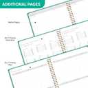 2 x Monthly Planner 2025-2027 - 2 Year Monthly Planner Calendar 2025-2027, July 2025 - June 2027, 7.3" * 9.5", 24 Months Calendar Planner with Waterproof CoverSpiral Bound, for Office, School Home Planning - Blue