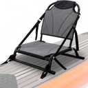 DUNDOO Kayak Seat with Back Support, Aluminum Frame Kayak Seat, Dual Mount for Inflatable Kayak, Sup Board & Sit-On-Top Kayaks, Strap & Rail Mount, Comfortable & Stable