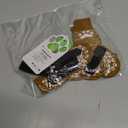 EXPAWLORER Anti Slip Dog Socks to Prevent Licking Paws, Dog Shoes for Hot Pavement, Dog Booties for Small Medium Large Senior Dogs, Traction Control Boots & Paw Protectors for Hardwood Floors (Small (4 Count), Khaki)