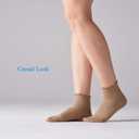 6 Pairs Ruffle Socks For Women Casual Ankle Socks Retro Soft (White)