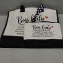 MAYICIVO Bosses Day Gifts for Her Women, Cool Boss Lady Gifts Idea for Bosses Women Female Best Boss Appreciation Gift Christmas Birthday Farewell Gift - Canvas Tote Bag Makeup Bag