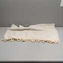 Moukeren 2 Pcs Boho Valances for Window Linen Valances Boho Tassel Bathroom Burlap Valance 55 x 15'' Farmhouse Rustic Valance Country Window Curtains Topper Window Treatment Bohemian Decor