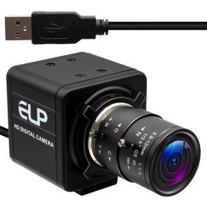 USB Camera - 8MP Security Webcam, 4X Optical Manual Zoom Camera, 2.8-12mm Adjustable Lens, Plug & Play for PC Laptop Compatible with Raspberry Pi Windows Mac Linux