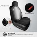 Seat Covers for Toyota Tacoma 2024 2025 2026 - Waterproof Faux Leather Car Seat Cover(2PCS Front, Black)