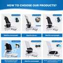 Niceeday Lumbar Support Pillow for Office Chair Car, Gaming Chair Lower Back Pain Relief Memory Foam Cushion with 3D Mesh Cover Ergonomic Orthopedic Back Rest Lower Back Support