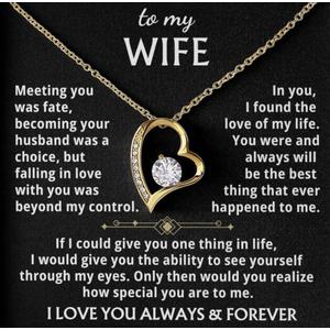 Jewelry To My Wife - The Best Thing That Ever Happened To Me, Forever Love Necklace, Gift for Her, Romantic Christmas Birthday Valentine Gift