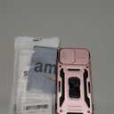 Phone Case for iPhone 16 Plus Case iPhone 16Plus Phone Case with Slide Camera Lens Cover & Kickstand, Dual-Layer Shockproof Military-Grade Drop Protection, for 16 Plus (Rose Gold)