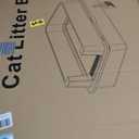 Stainless Steel Litter Box with Lid, XXXL Metal Litter Boxes for Big Cats and Kitten, Three Extra Large High Sided Littter Box,Odorless,Non-Stick,Easy Cleaning,Scoops Included (1, XXXL)