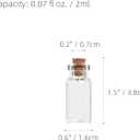 Magic Season Tiny Decorative Glass Bottles (24 Pcs / 0.6x1.5 inch)