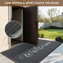 Vicwe Front Door Mat Outside Entrance, 35"x59" Heavy Duty Non-Slip Doormat