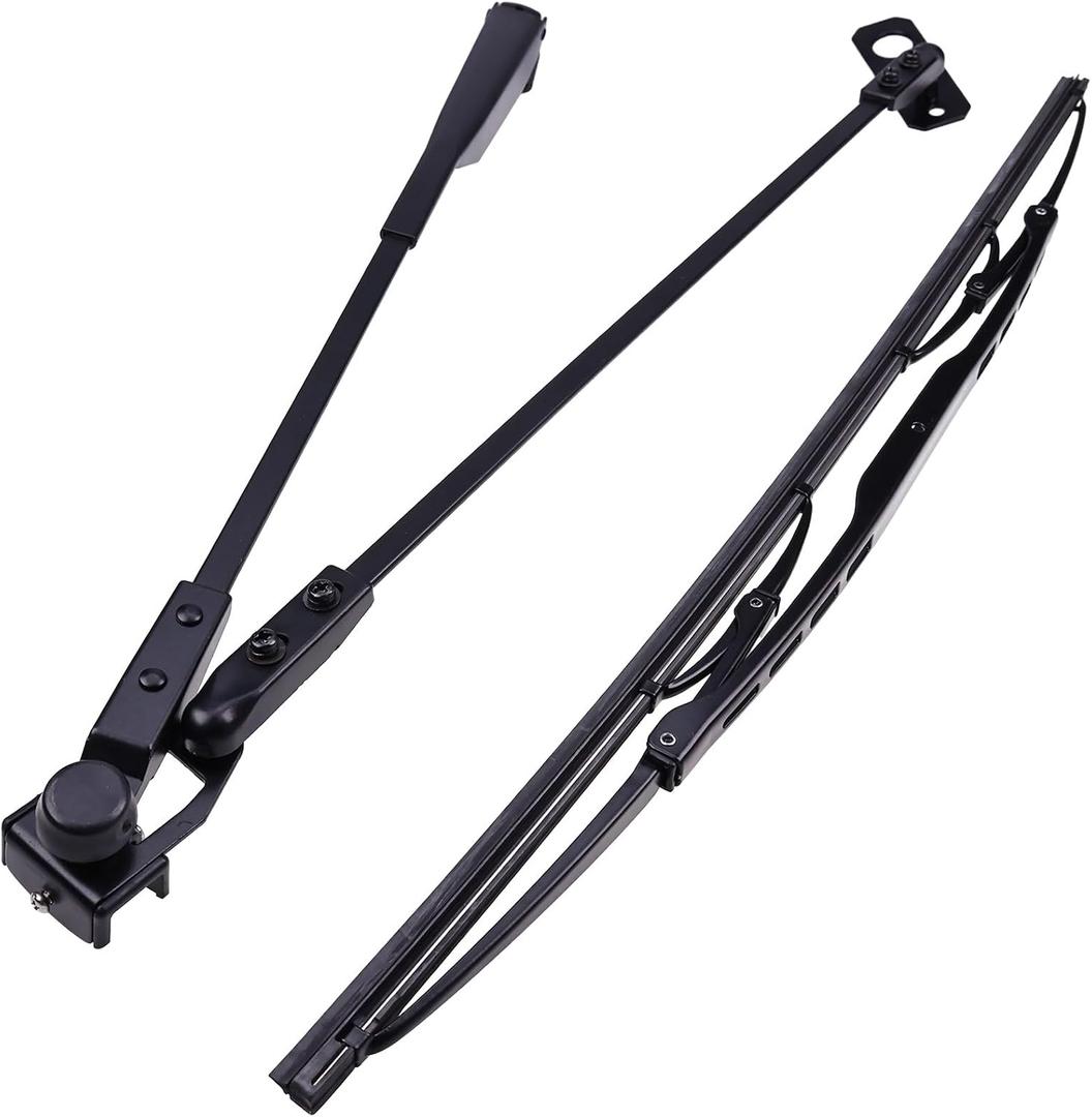 FridayParts Window Wiper Blade 6664096 & Arm 6664095 Compatible for Bobcat 320 322 325 328 331 334 337 341 540 641 642 741 751 773 843 963 T190 T200 Replacement (Wiper Blade & Arm)
