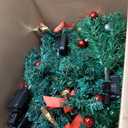 Baquler 2 Pcs Solar Christmas Tree Garden Stake Lights Outdoor Christmas Tree Yard Decorations Multicolor Solar Stakes for Pathway Lawn Patio Xmas Ornament (Vibrant Style)