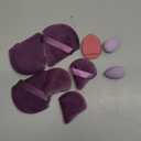Makeup Sponge Set BS-MALL Triangle Puff 14 Pcs for Liquid, Cream, and Powder, Multi-colored Makeup Sponges and Mini Sponge with Case (A-Purple)