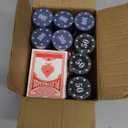 400Pc Numbered Poker Chips Numbers 4g Light Weight Plastic Poker Chip Value Account,Mini Trave Poker Blackjack Sets,2 Decks Playing Cards Texas Holdem Poker Chips Denominations Casino Gambling Games