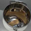 Aloxina Dog-Cat Food Storage Container 40 lb, Large Stainless Steel Bin