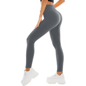 High Waisted Leggings for Women - Full Length Capri Buttery Soft Yoga Pants for Workout Athletic L/XL