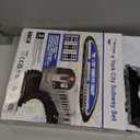 New York MTA New York City 3 Pc. Battery Operated Train Set with Track, 39" X 25", Silver