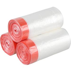 1.2 Gallon Drawstring Bags, Small Clear Garbage Bag, 3 Rolls/108 Counts