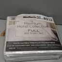 Mueller Ultratemp Full Size Bed Sheets Set, Super Soft 1800, 6 Piece Set, Deep Pocket up to 16", Transfers Heat, Breathes Better, Hypoallergenic, Wrinkle, White