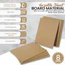 (8-Pack) CalPalmy 11 x 14 MDF Boards - 1/4 Thick Boards for Carpentry, Interior Design, Hobby Crafts, and More - with Smooth, Unfinished Sides and Sanded Edges
