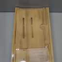 XcE Foldable Bamboo Bathtub Caddy Tray - Expandable to 41 Inches with Non-Slip Pads & Book Stand for Couples Luxury Bath