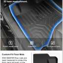 KIWI MASTER Floor Mats for 2019-2026 Nissan Altima, Custom Fit All Weather Car Mats, Heavy Duty TPE Floor Liners, Front & Rear 2 Row, Black  Nissan Altima|2019-2026|Floor Mats