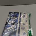 Artoid Mode Buffalo Plaid Snowflakes Blue Christmas Table Runner, Seasonal Winter Kitchen Dining Table Decoration for Home Party Decor 13x72 Inch