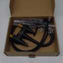 Bathroom Faucets for Sink 3 Hole, Hurran 4 inch Matte Black with Pop-up Drain and 2 Supply Hoses, Stainless Steel Lead-Free 2-Handle Centerset Faucet for Sink Vanity