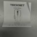 TECKNET Wireless Mouse, 2.4G Ergonomic Optical Mouse, Computer Mouse for Laptop, PC, Computer, Chromebook, Notebook, 6 Buttons, 24 Months Battery Life, 2600 DPI, 5 Adjustment Levels Light blue