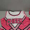 JenPen Women's Cheerleader Costume Halloween High School Cheerleading Outfit Teen Girl Musical Cheer Uniform Hair Bow Pom Pom, L