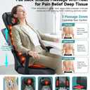 Flekzo Shiatsu Neck and Back Massager with Heat, Massage Chair Pad