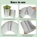 5 Pack Plant Flower Pot Insulation Protection Pot Reusable Flower Pot Cover Double Foil Insulation for Winter Indoor Outdoor Plants Pot Cover Garden Fruit Trees Potted Plants Insulation