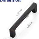 Ravinte 30 Pack Solid 3-1/2 Inch Kitchen Square Cabinet Handles Oil-Rubbed Bronze Cabinet Pulls Drawer Pulls Kitchen Cabinet Hardware Kitchen Handles
