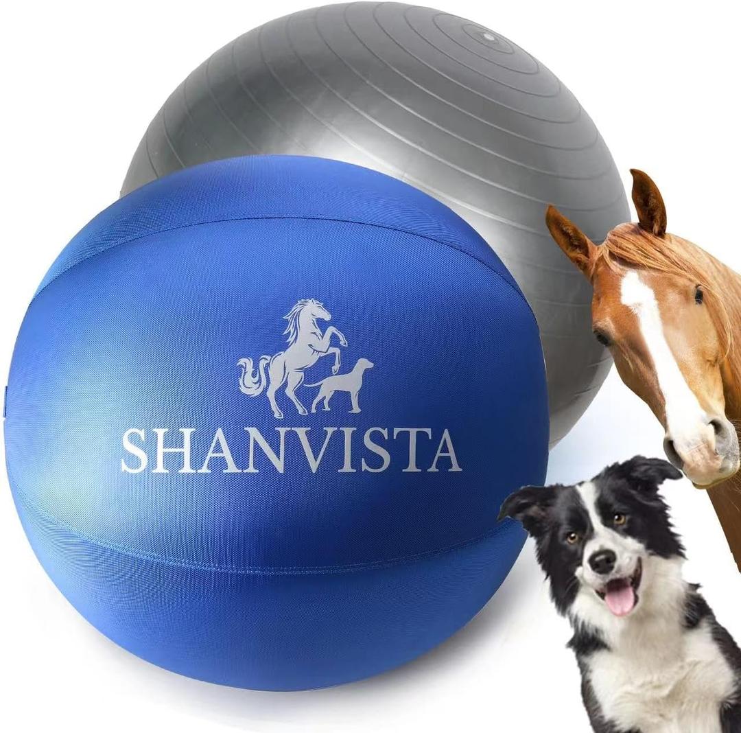 Herding Ball for Dogs 25" - Heavy Duty Herding Ball for Australian Shepherds & Border Collies - Durable Training Toy for Medium/Large Breeds - Outdoor & Backyard Play (Blue)