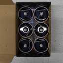 HL Solar Tea Lights Outdoor Waterproof,6PCS 2.4''x2'' Flickering Flameless Candles, Dusk to Dawn Rechargeable Battery LED Votive Tea Lights for Lantern, Garden, Camping, Home Decor (Warm White)