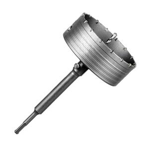 SALI Concrete Hole Saw Kits 6"150mmTungsten Steel Wall Hole Cutter Drill Bit Sets with 220mm SDS Plus Shank Connecting Rod110mm Center Positioning Drill Bits for Cement Wall Masonry Foam Brick