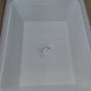 KES Rectangular Vessel Sink 16"X12" White Bathroom Sink Above Counter Rectangle Porcelain Ceramic Small Sink, BVS110S40