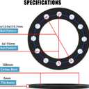 6x5.5 6x139.7 6x135 Universal Wheel Spacers 1/4" (6mm), 4PCS Forged Wheel Adapters for Chevy Silverado Suburban Tahoe/ GMC Sierra Savana Yukon/ Ford F150 Expedition/ Toyota Tacoma 4Runner FJ Cruiser