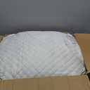 Cooling Standard Pillows Set of 2, Shredded Memory Foam Pillows Standard Size, Adjustable Firm Bed Pillows for Side Back Stomach Sleepers, Standard Pillow for Sleeping with Zip Washable Cover (White)