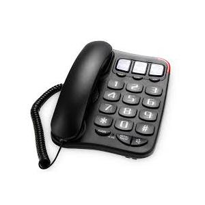 Landline Phones for Seniors, Adjustability Features, One-Touch Dialling,Big Button Phone for Seniors, Hard of Hearing Retro Telephone Corded Phones, with Handsfree Function (EX-LD-265)