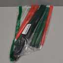 8 Pieces Kwanzaa Kinara Set 7 Kwanzaa LED Candles and 1 Candle Holder Flameless Battery Powered Electric Taper Candle with Wood Stand(Classic Style)