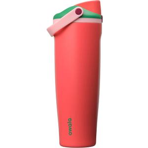 Owala FreeSip Sway Insulated Stainless Steel Water Bottle with TwoWay Spout, BuiltIn Straw and Bucket Handle, Made for Travel, School, and Sports, 40oz, BPA Free, Leak Proof, Strawberry Fields