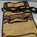 Lusso Gear Heavy Duty Back Seat Car Organizer Extra Large for Powerful Protection, Sag Proof & Reinforced Corners, Protects iPad & Backseat, 12 Versatile Car Seat Organizer Storage Compartments, (Tan)