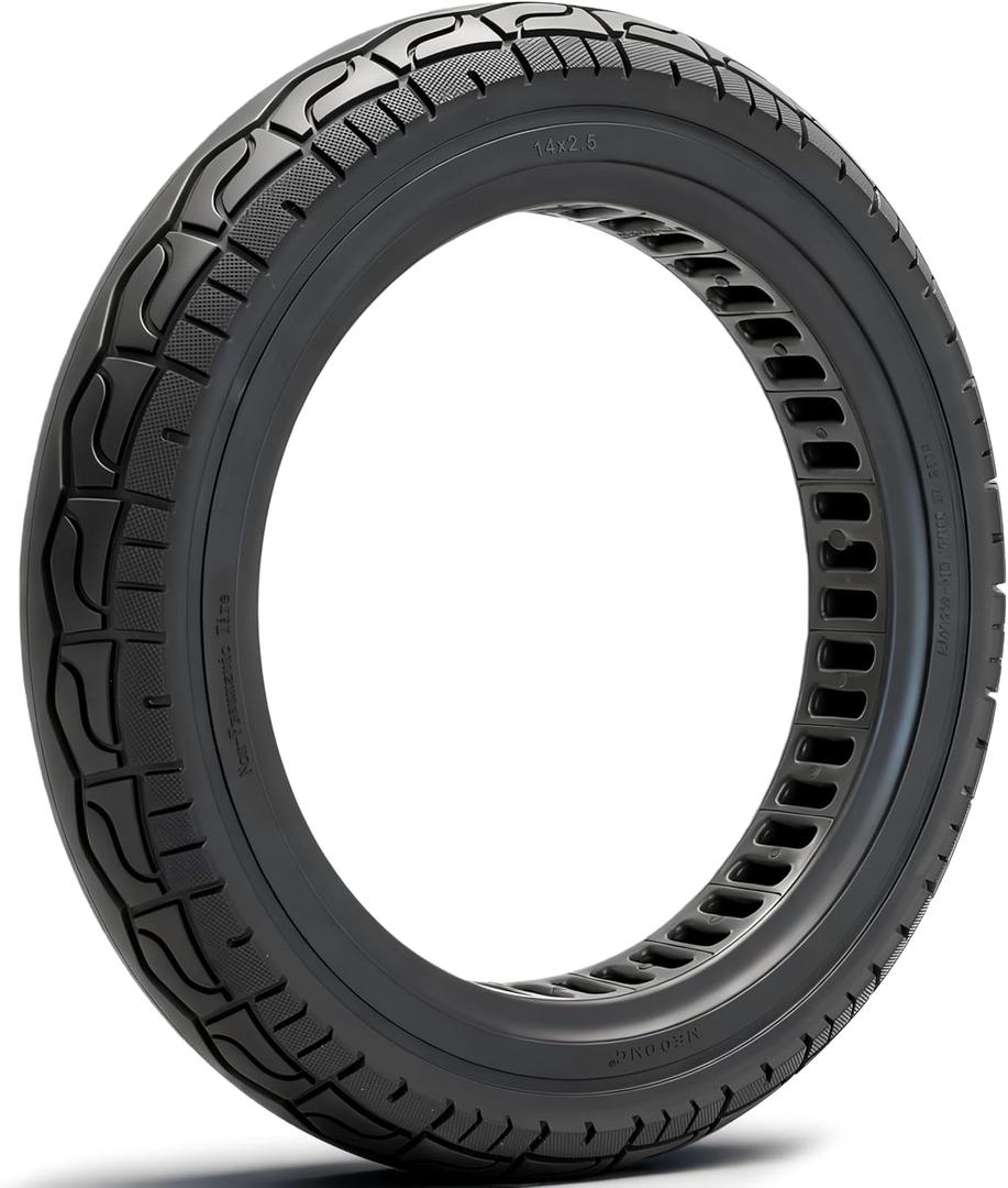 14x2.50 Solid Tire,14x2.5(64-254) tire Replaces 2.50-10 60/100-10 Dirt Bike Replacement for Road/Mountain Bicycle,Kids Bike