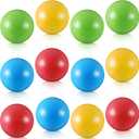 Civaner 12 Pieces Multi Colored Plastic Replacement Balls Small Bulldozer Popper Toy Balls 1.75 Inch Soft Crush Proof Air Filled Ocean Ball for Toddlers (Classic)