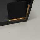 Libreshine 8-10 Inch Black Paper Plate Holder Dispenser, Stackable Bamboo Organizer for Disposable Plates, Bowls & Air Fryer Liners, Space-Saving Cabinet/Countertop Storage for Kitchen, Pantry, Camper